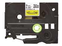Brother TZe-FX621 - Negro sobre amarillo - rollo (0,9 cm x 8 m) 1 cinta(s) cinta flexible - para Brother PT-D210, D600, H110; P-Touch PT-1005, D450, H110, P300; P-Touch Cube Pro PT-P910 TZEFX621