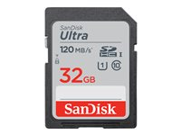 SanDisk Ultra - Tarjeta de memoria flash - 32 GB - UHS-I U1 / Class10 - SDHC UHS-I SDSDUN4-032G-GN6IN