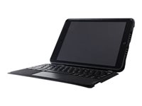 OtterBox Unlimited Series - Caja de teclado y folio - con panel táctil - Bluetooth - francés - cristal negro teclado, cristal negro maleta - para Apple 10.2-inch iPad (7ª generación, 8ª generación) 77-82345