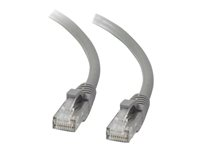 C2G Cat5e Booted Unshielded (UTP) Network Patch Cable - Cable de interconexión - RJ-45 (M) a RJ-45 (M) - 10 m - UTP - CAT 5e - moldeado, sin enganches, trenzado - gris 83147