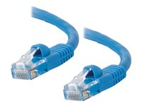C2G Cat5e Booted Unshielded (UTP) Network Patch Cable - Cable de interconexión - RJ-45 (M) a RJ-45 (M) - 10 m - UTP - CAT 5e - moldeado, sin enganches, trenzado - azul 83167