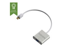 Vision Techconnect - Adaptador de vídeo - Mini DisplayPort (M) a HD-15 (VGA) (H) - 22 cm - blanco TC-MDPVGA