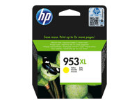 HP 953XL - 18 ml - Alto rendimiento - amarillo - original - blíster - cartucho de tinta - para Officejet Pro 77XX, 82XX, 87XX F6U18AE#BGY
