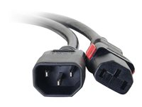 C2G - Cable de alimentación - IEC 60320 C14 a IEC 60320 C13 - CA 250 V - 10 A - 1.8 m - negro 80703