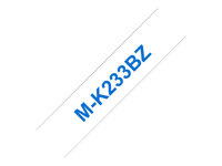 Brother M-K233BZ - Azul sobre blanco - rollo (1,2 cm x 8 m) 1 uds. cinta para impresora - para P-Touch PT-55, PT-55P, PT-65, PT-75, PT-90, PT-BB4 MK233BZ