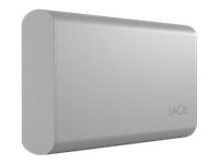 LaCie Portable SSD STKS500400 - SSD - 500 GB - externo (portátil) - USB (USB-C conector) - plateado - con Seagate Rescue Data Recovery STKS500400