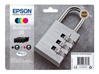 Epson 35 Multipack - Paquete de 4 - negro, amarillo, cián, magenta - original - blíster - cartucho de tinta - para WorkForce Pro WF-4720, WF-4720DWF, WF-4725DWF, WF-4730, WF-4730DTWF, WF-4740, WF-4740DTWF C13T35864010