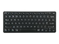 Targus - Teclado - compact, multi-device, antimicrobial - inalámbrico - Bluetooth 5.1 - QWERTY - Reino Unido - negro - B2B AKB862UK