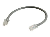 C2G Cat5e Non-Booted Unshielded (UTP) Network Patch Cable - Cable de interconexión - RJ-45 (M) a RJ-45 (M) - 50 cm - UTP - CAT 5e - trenzado, uniboot - gris 83000