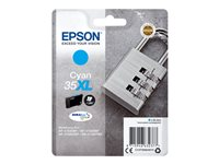 Epson 35XL - 20.3 ml - XL - cián - original - blíster con alarmas de RF/acústica - cartucho de tinta - para WorkForce Pro WF-4720, WF-4720DWF, WF-4725DWF, WF-4730, WF-4740, WF-4740DTWF C13T35924020