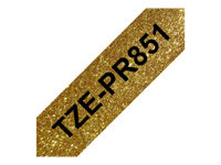 Brother TZePR851 - Impresión en negro sobre dorado brillante premium - rollo (2,4 cm x 8 m) 1 bobina(s) tipo laminado - para PT2430PC, PT2730, PT2730VP, PT9600, PTD600, PTD600VP, PTD800W, PTH500LI, PTP700, PTP710BT, PTP750W TZEPR851