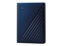WD My Passport for Mac WDBA2F0050BBL - Disco duro - cifrado - 5 TB - externo (portátil) - USB 3.2 Gen 1 - AES de 256 bits - azul medianoche WDBA2F0050BBL-WESN