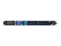 Eaton ePDU G3 Switched - Unidad de distribución de potencia (montaje en bastidor) - CA 230 V - 1 fase - Ethernet 10/100, RS-232 - input: IEC 60320 C20 - conectores de salida: 8 (IEC 60320 C13) - 1U - 3 m cable ESWH28