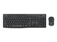 Logitech MK295 Silent - Juego de teclado y ratón - inalámbrico - 2.4 GHz - Internacional de EE. UU. - grafito 920-009800