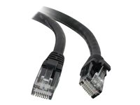 C2G Cat5e Booted Unshielded (UTP) Network Patch Cable - Cable de interconexión - RJ-45 (M) a RJ-45 (M) - 1 m - UTP - CAT 5e - moldeado, sin enganches, trenzado - negro 83181