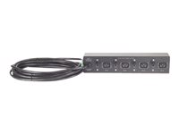 APC Basic Rack PDU - Unidad de distribución de alimentación (montaje en bastidor) - CA 230 V - input: Conexión alámbrica - conectores de salida: 4 (IEC 60320 C19) - 2U - 19" - 8.5 m cable - negro - para P/N: SCL400RMJ1U, SCL500RMI1UC, SCL500RMI1UNC, SMTL1000RMI2UC, SMTL750RMI2UC AP7585