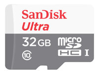 SanDisk Ultra - Tarjeta de memoria flash (adaptador microSDXC a SD Incluido) - 32 GB - UHS-I / Class10 - microSDHC UHS-I SDSQUNS-032G-GN3MA?APP