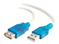 C2G USB Active Extension Cable - Cable alargador USB - USB (M) a USB (H) - USB 2.0 - 5 m - activo - beige 81665