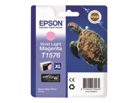 Epson T1576 - 25.9 ml - magenta vívido suave - original - blíster - cartucho de tinta - para Stylus Photo R3000 C13T15764010