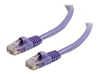 C2G Cat5e Booted Unshielded (UTP) Network Patch Cable - Cable de interconexión - RJ-45 (M) a RJ-45 (M) - 10 m - UTP - CAT 5e - moldeado, sin enganches, trenzado - púrpura 83665