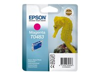 Epson T0483 - 13 ml - magenta - original - blíster con alarmas de RF/acústica - cartucho de tinta - para Stylus DX3800; Stylus Photo R200, R220, R300, R320, R340, RX500, RX600, RX620, RX640 C13T04834020