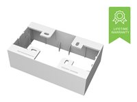 VISION TechConnect 3 2-Gang UK Backbox - Caja posterior - blanco - de dos cajas TC3 BACKBOX2G
