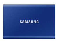 Samsung T7 MU-PC2T0H - SSD - cifrado - 2 TB - externo (portátil) - USB 3.2 Gen 2 (USB-C conector) - AES de 256 bits - azul índigo MU-PC2T0H/WW