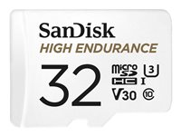 SanDisk High Endurance - Tarjeta de memoria flash (adaptador microSDHC a SD Incluido) - 32 GB - Video Class V30 / UHS-I U3 / Class10 - microSDHC UHS-I SDSQQNR-032G-GN6IA