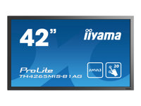 iiyama ProLite TH4265MIS-B1AG - 42" Clase diagonal pantalla LCD con retroiluminación LED - señalización digital - con pantalla táctil - 1080p 1920 x 1080 - negro TH4265MIS-B1AG