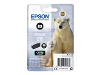 Epson 26 - 4.7 ml - Photo Negro - original - blíster - cartucho de tinta - para Expression Premium XP-510, 520, 600, 605, 610, 615, 620, 625, 700, 710, 720, 800, 810, 820 C13T26114012
