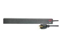 APC Basic Rack-Mount PDU - Unidad de distribución de alimentación (montaje en bastidor) - CA 208 V - input: NEMA L6-20 - conectores de salida: 12 (IEC 60320 C13) - 1U - 19" - 3.66 m cable - Canadá, Estados Unidos - negro - para P/N: SMTL1000RMI2UC, SMX1000C, SMX1500RM2UC, SMX1500RM2UCNC, SMX750C, SMX750CNC AP9566