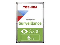 Toshiba S300 Surveillance - Disco duro - 6 TB - interno - 3.5" - SATA 6Gb/s - 5400 rpm - búfer: 256 MB HDWT860UZSVA