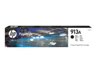 HP 913A - Negro - original - PageWide - cartucho de tinta - para PageWide 352, MFP 377; PageWide Managed MFP P57750, P55250; PageWide Pro 452, 477, 552 L0R95AE