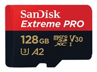 SanDisk Extreme Pro - Tarjeta de memoria flash (adaptador microSDXC a SD Incluido) - 128 GB - A2 / Video Class V30 / UHS-I U3 / Class10 - microSDXC UHS-I SDSQXCD-128G-GN6MA