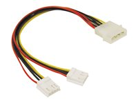 C2G "Y" Cable - Separador de alimentación - conector mini-power de 4 pines (H) a 4 pines potencia interna (M) 81846