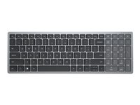 Dell KB740 - Teclado - compact, multi device - inalámbrico - 2.4 GHz, Bluetooth 5.0 - QWERTY - Internacional de EE. UU. - gris titanio - con 3 años del servicio Next Business Day Advanced Exchange KB740-GY-R-INT