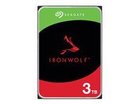 Seagate IronWolf ST3000VN006 - Disco duro - 3 TB - interno - SATA 6Gb/s - 5400 rpm - búfer: 256 MB - con Recuperación de datos Seagate Rescue de 3 años ST3000VN006