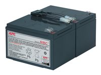 APC Replacement Battery Cartridge #6 - Batería de UPS - 1 x baterías - Ácido de plomo - negro - para P/N: SMC1500IC, SMT1000I-AR, SMT1000IC, SUA1000ICH-45, SUA1000I-IN, SUA1000J3W, SUA1500J3W RBC6