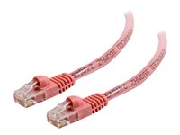 C2G Cat5e Booted Unshielded (UTP) Network Patch Cable - Cable de interconexión - RJ-45 (M) a RJ-45 (M) - 10 m - UTP - CAT 5e - moldeado, sin enganches, trenzado - rosa 83623