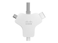 Cisco Multi-head - Cable de vídeo / audio / datos - HDMI macho a HDMI, Mini DisplayPort, USB-C macho - 9 m - para Webex Room Kit Mini - No Encryption and No Radio, Room Kit Pro CAB-HDMI-MUL4K-9M=
