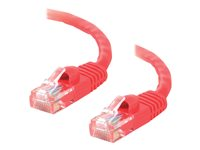 C2G Cat5e Booted Unshielded (UTP) Network Patch Cable - Cable de interconexión - RJ-45 (M) a RJ-45 (M) - 10 m - UTP - CAT 5e - moldeado, sin enganches, trenzado - rojo 83227