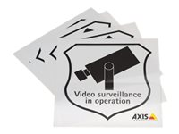 AXIS Surveillance Sticker - Adhesivos (paquete de 10) 5502-811