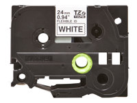Brother TZe-FX251 - Adhesivo - negro sobre blanco - rollo (2,4 cm x 8 m) 1 cinta(s) cinta de ID flexible - para Brother PT-D600; P-Touch PT-3600, D610, D800, E550, P750, P900, P950; P-Touch EDGE PT-P750 TZEFX251