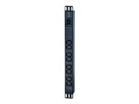 APC Easy Basic Rack PDU EPDU1016B - Unidad de distribución de potencia (montaje en bastidor) - CA 200/208/230 V - 3680 VA - input: IEC 60320 C20 - conectores de salida: 8 (IEC 60320 C13) - 1U - 2.5 m cable - negro - para P/N: AR106V, SCL400RMJ1U, SCL500RMI1UC, SCL500RMI1UNC, SMTL1000RMI2UC, SMTL750RMI2UC EPDU1016B
