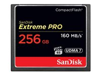 SanDisk Extreme Pro - Tarjeta de memoria flash - 256 GB - 933x/1067x - CompactFlash SDCFXPS-256G-X46?RET