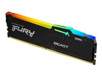 Kingston FURY Beast RGB - DDR5 - módulo - 8 GB - DIMM de 288 contactos - 5600 MHz / PC5-44800 - CL40 - 1.25 V - sin búfer - on-die ECC KF556C40BBA-8