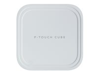 Brother P-Touch Cube Pro PT-P910BT - Impresora de etiquetas - transferencia térmica - Rollo (3,6 cm) - 360 ppp - hasta 20 mm/segundo - USB 2.0, Bluetooth 5.0 - cortador - blanco PTP910BTZ1