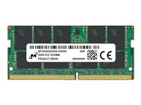 Micron - DDR4 - módulo - 32 GB - SO-DIMM de 260 contactos - 3200 MHz / PC4-25600 - CL22 - 1.2 V - sin búfer - ECC MTA18ASF4G72HZ-3G2R