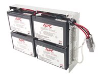 APC Replacement Battery Cartridge #23 - Batería de UPS - Ácido de plomo - negro - para P/N: SUA1000R2ICH, SUA1000RM2UTW, SUA1000RMI2U(P), SUA1000RMI2U-3XW, SUA1000RMI2U-5XW RBC23