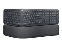 Logitech ERGO K860 - Teclado - inalámbrico - 2.4 GHz, Bluetooth 5.0 - QWERTY - italiano - grafito 920-010106